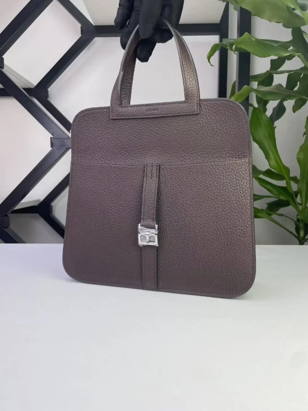 🛍️ Elegant Genuine Leather Evening Bag - Sophisticated Top Handle Handbag 🛍️